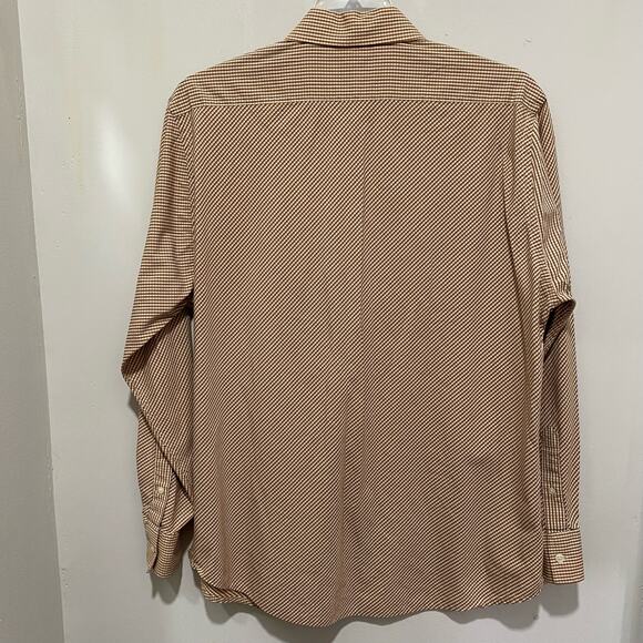 NYNE Orange and Brown Plaid Button Down Shirt Size XL - Picture 11 of 12